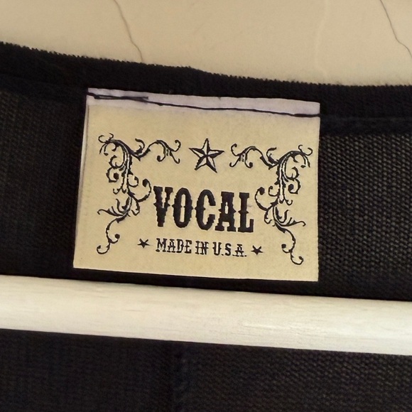 Vocal Knit Aztec Bling Jeweled Black Long Sleeve Tunic Dress Women XL - Picture 5 of 7